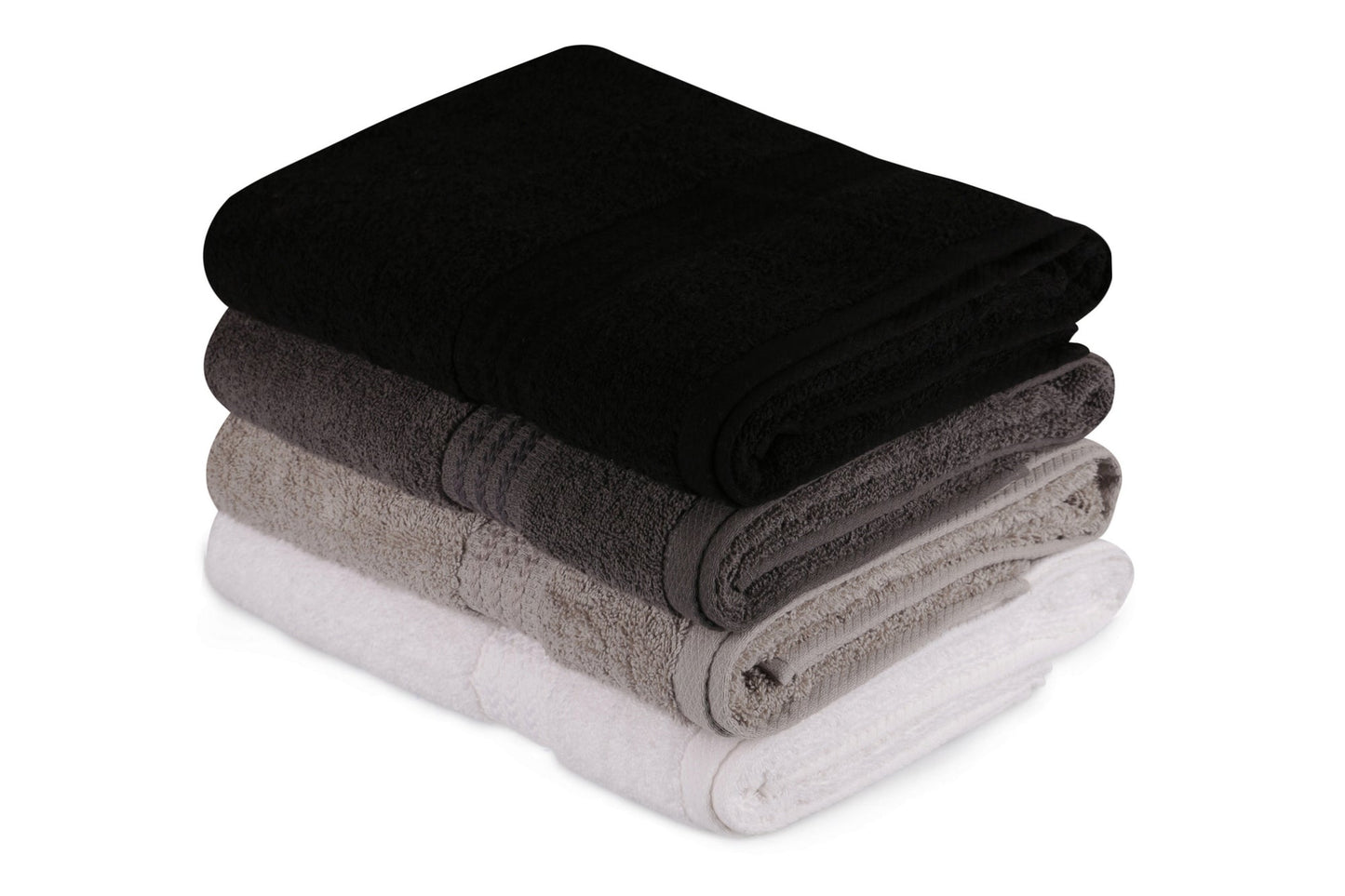 Ručnik  Rainbow crni set 4 komada u poklon kutiji , Rainbow - Black