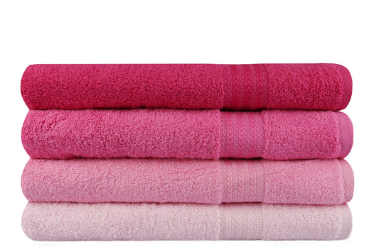 Set ručnika KATE, 70*140 cm, 4 komada, Rainbow - Pink