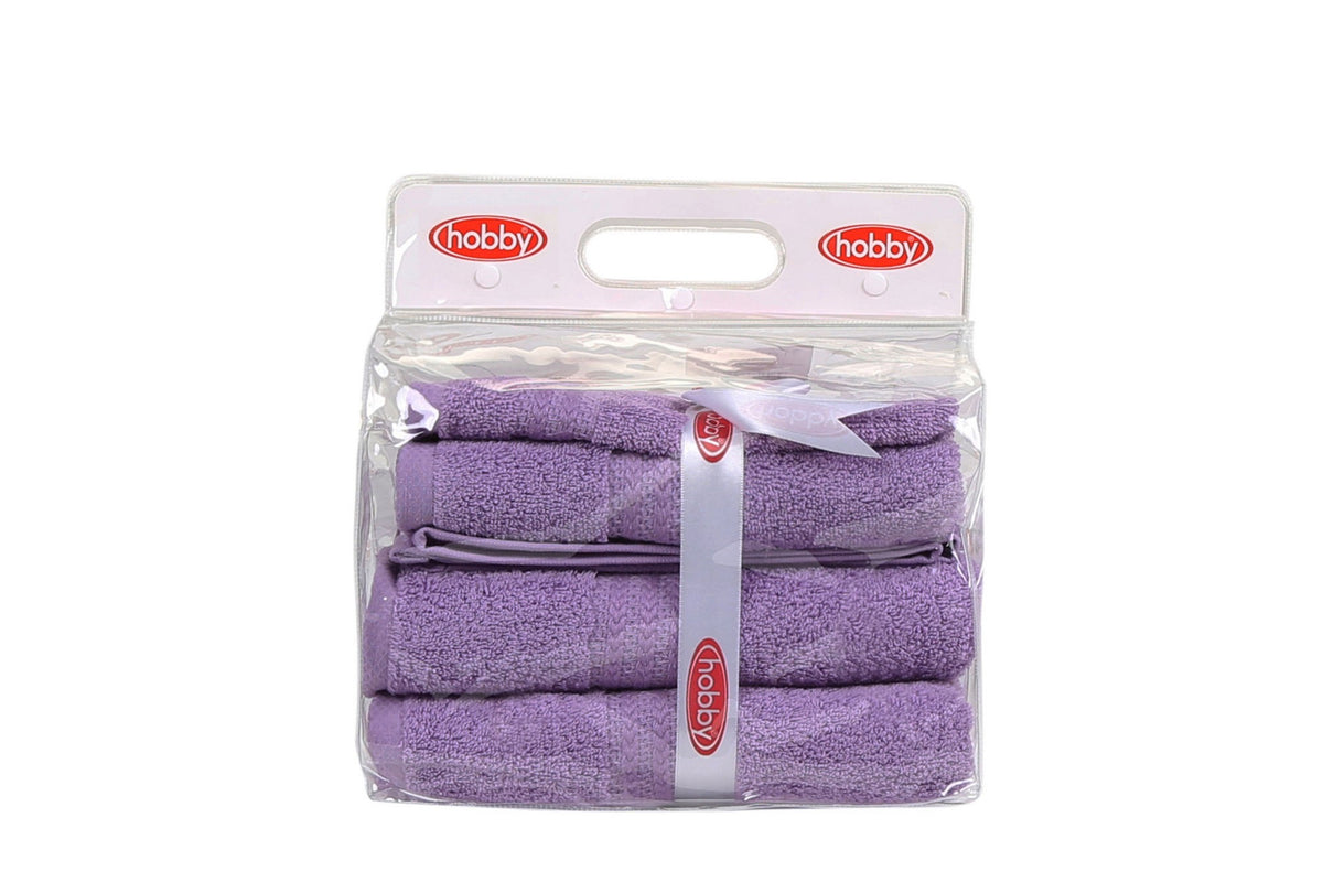 Set ručnika LILA, u poklon kutiji, 3 komada, Rainbow - Lilac