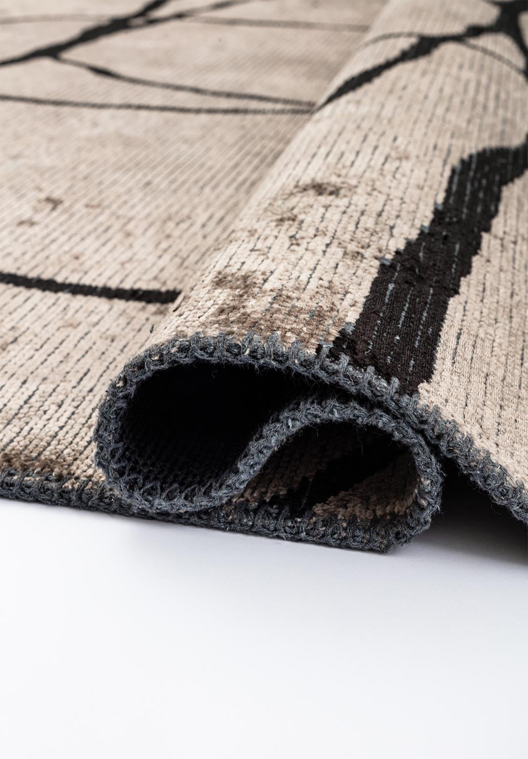 Tepih ROPE BLACK, 240 x 340 cm