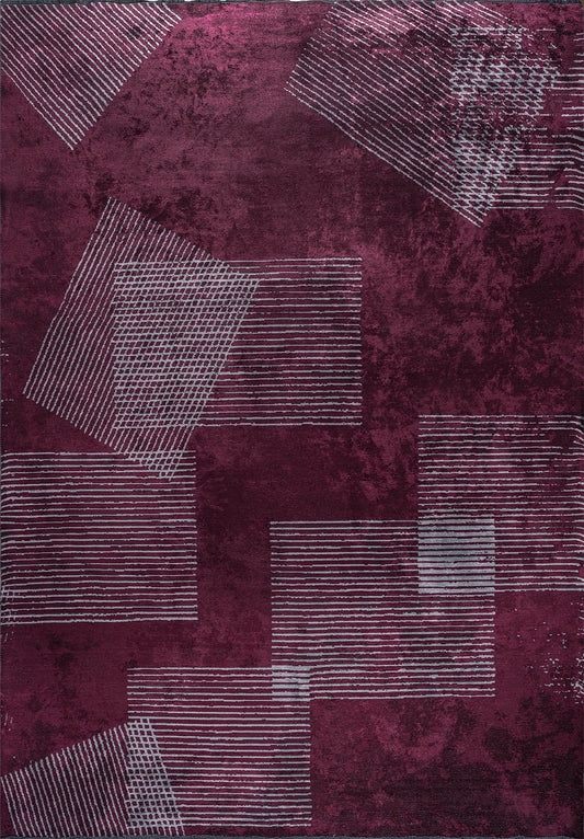 Tepih MATRIX DARK DAMSON, 200 x 300 cm