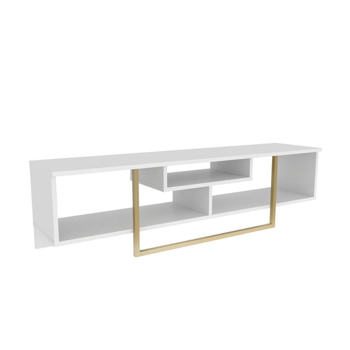 Stalak za televizor, Asal 150 - White, Gold