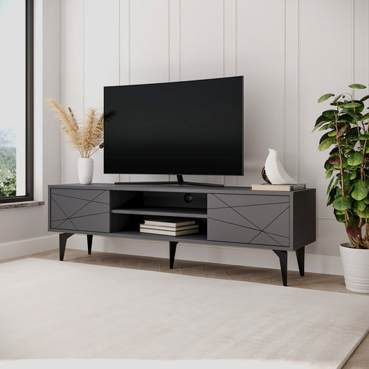 TV komoda niska Brendon - antracit