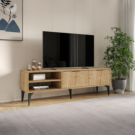 TV komoda niska Regina - hrast safir