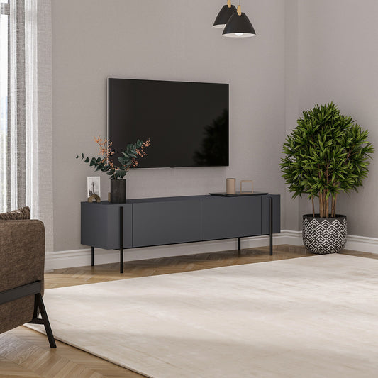 TV komoda niska Herman - antracit