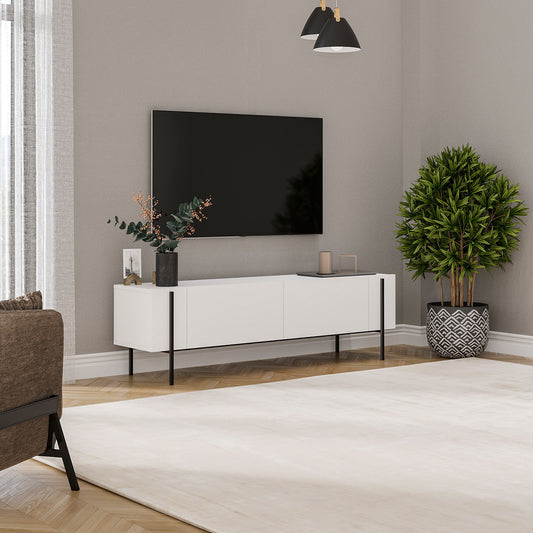 TV komoda niska Herman - bijeli