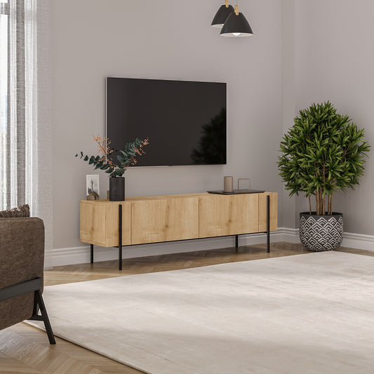 TV komoda niska Herman - hrast safir