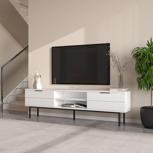 TV komoda niska Paul - bijeli