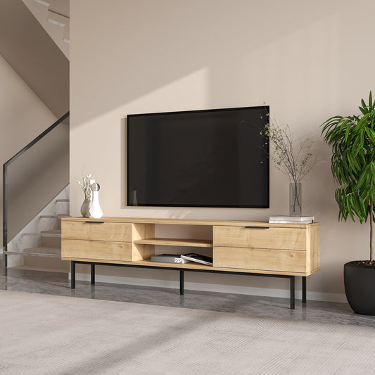 TV komoda niska Paul - hrast safir