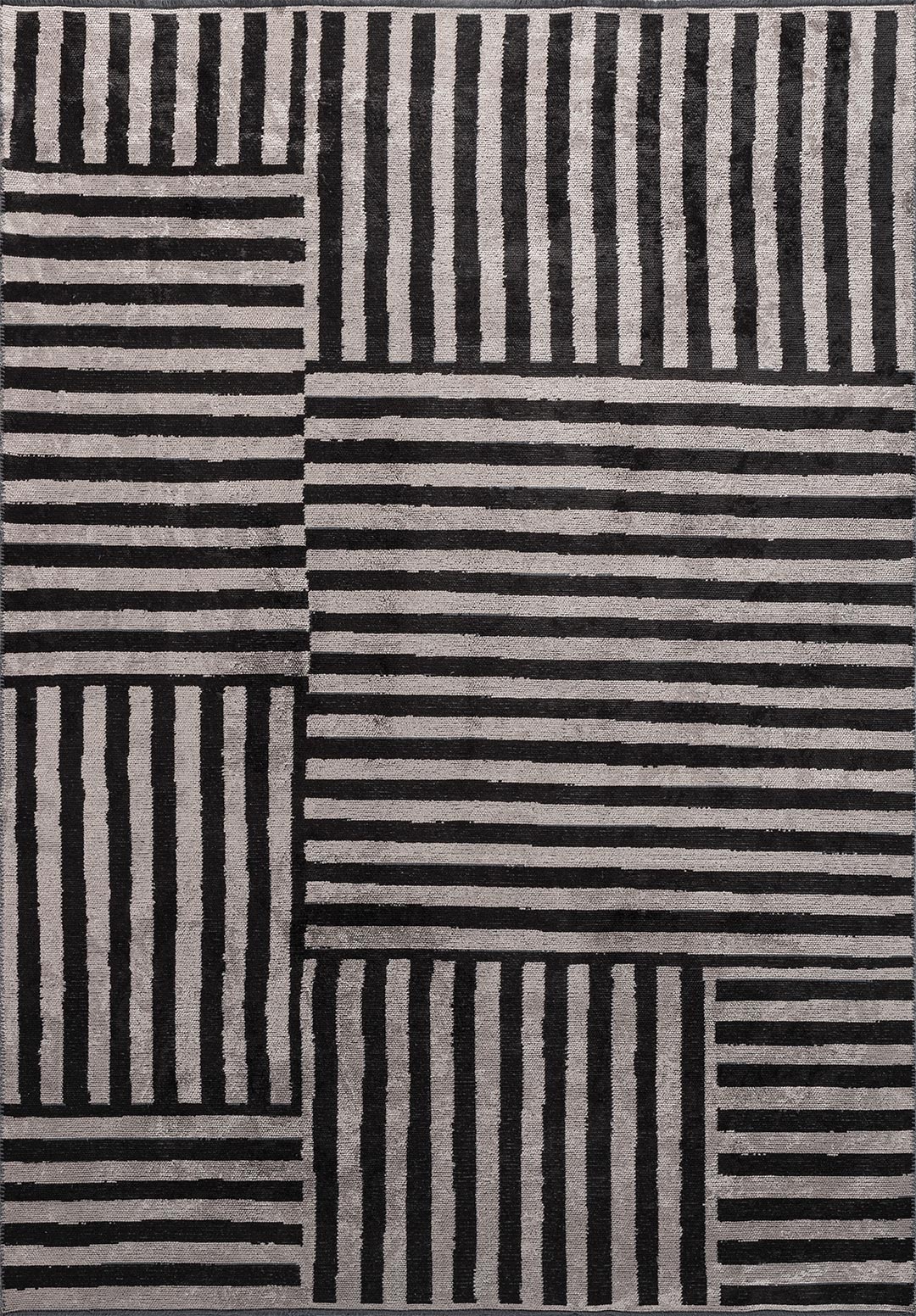 Tepih CHECK BLACK, 200 x 250 cm