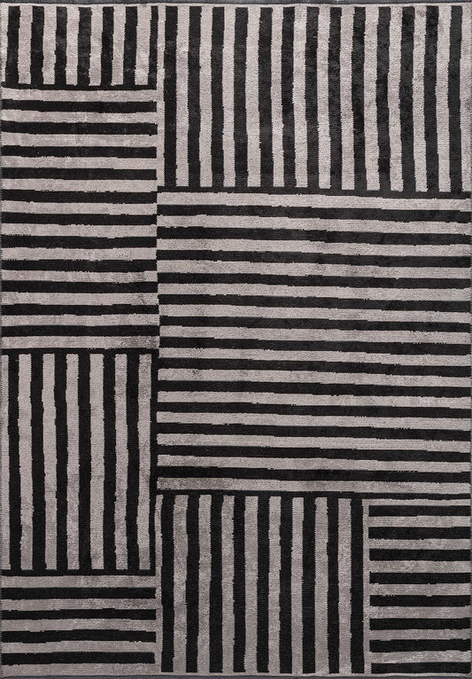 Tepih CHECK BLACK, 200 x 250 cm