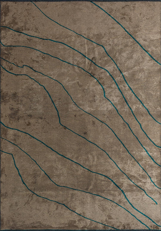 Tepih CURVE LIGHT BROWN, 200 x 300 cm