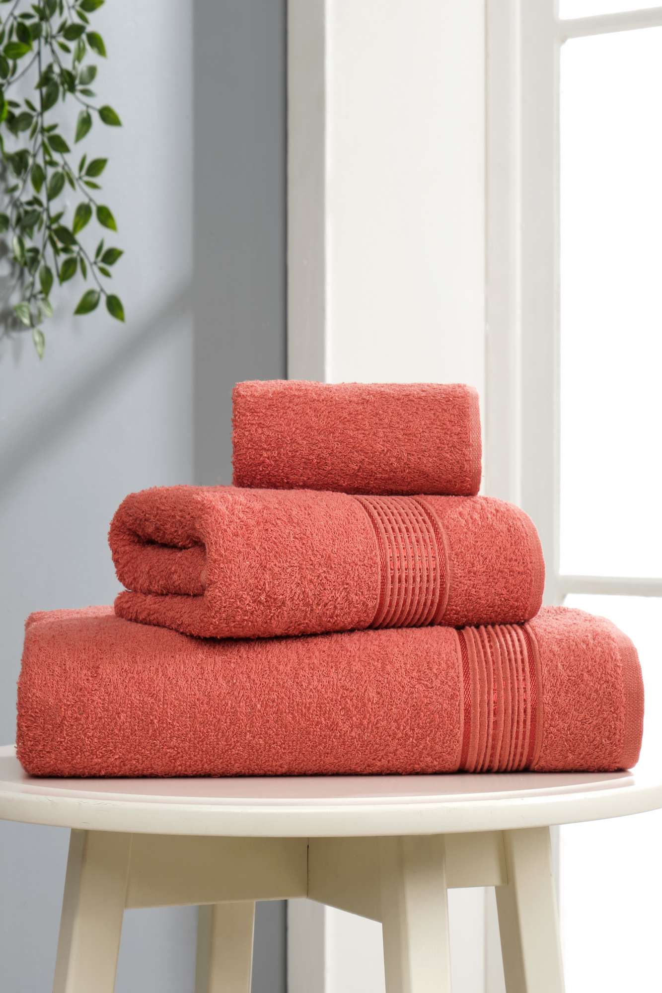 Set ručnika (3 komada) Ezgi - Tile Red