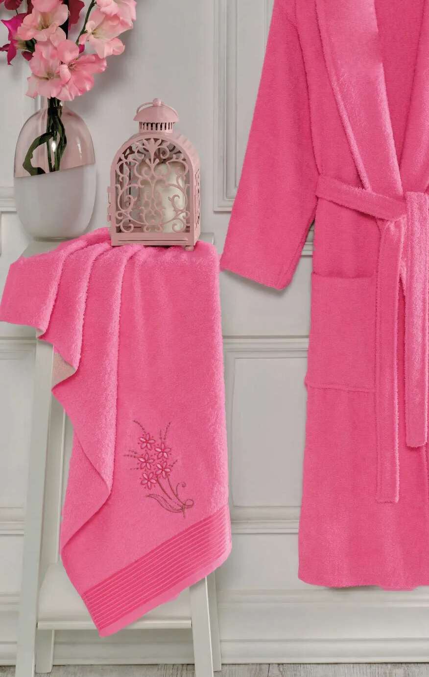 Set ogrtačaa Cora - Fuchsia