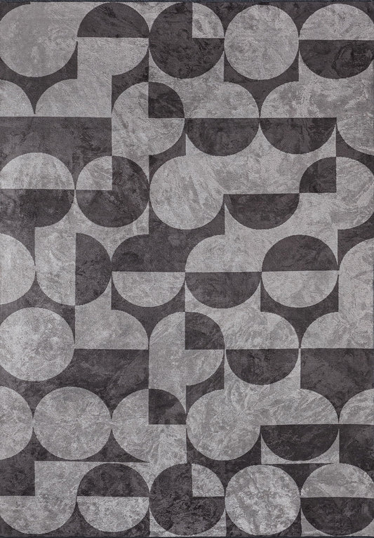 Tepih CIRCLE CHARCOAL, 200 x 300 cm