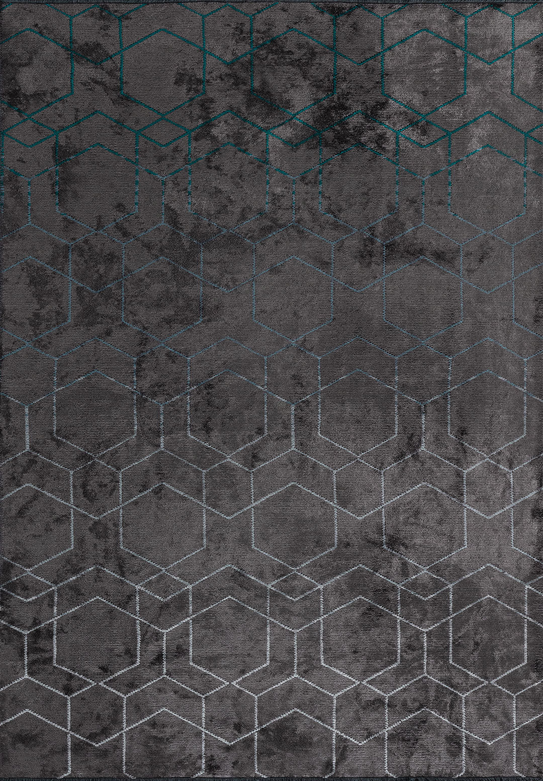 Tepih HONEYCOMB DARK TURQUOISE, 200 x 250 cm
