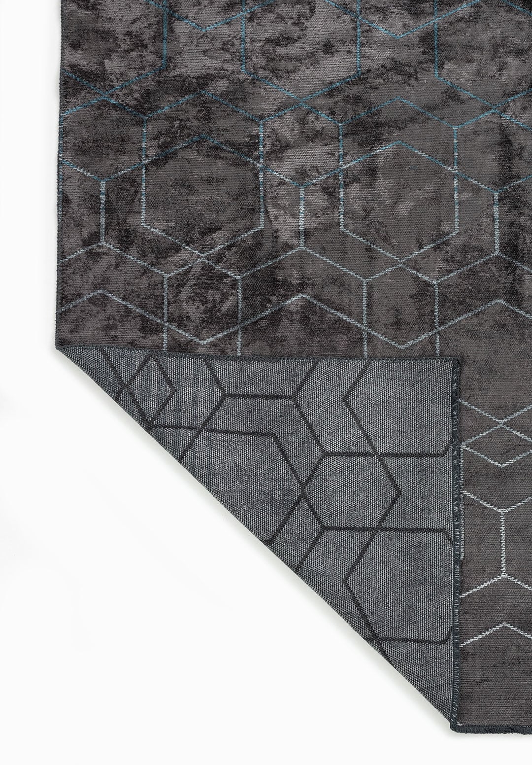 Tepih HONEYCOMB DARK TURQUOISE, 240 x 340 cm