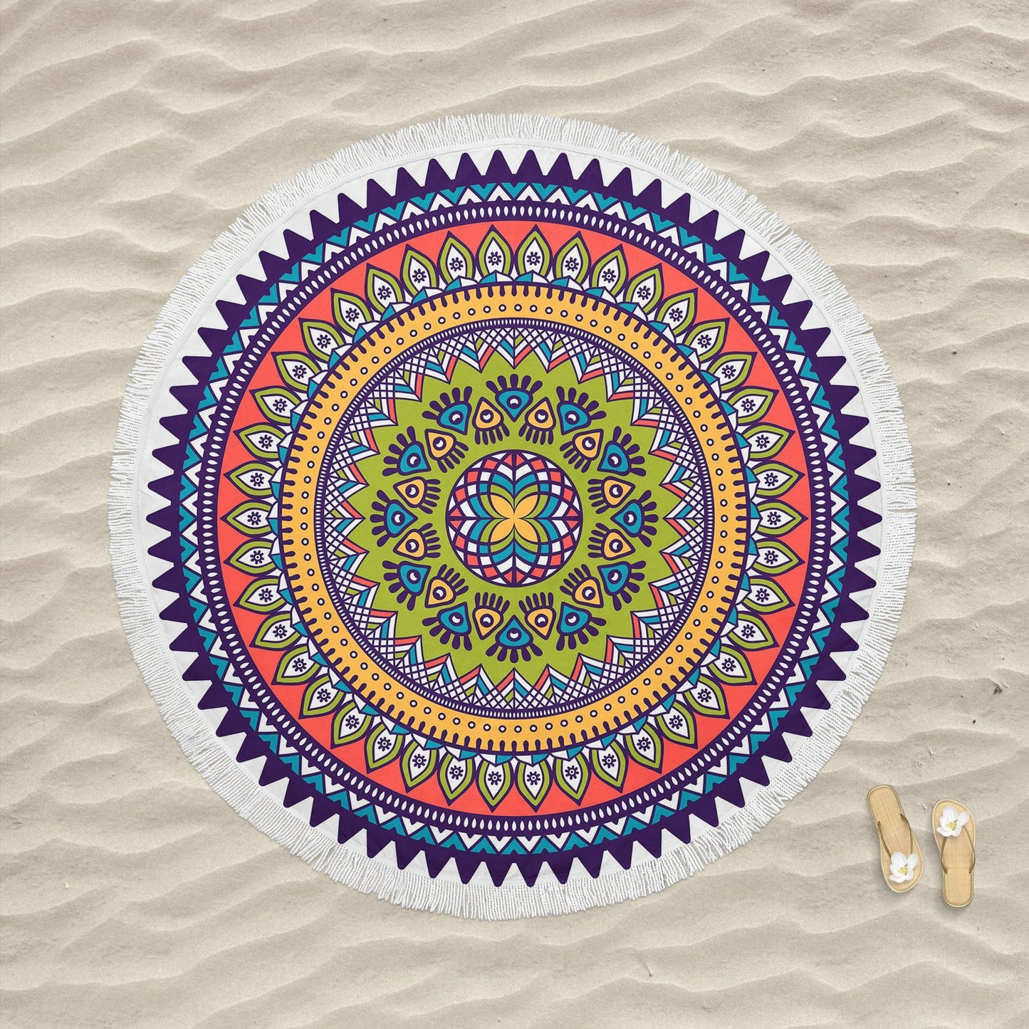 Ručnik za plažu Renkli Mandala