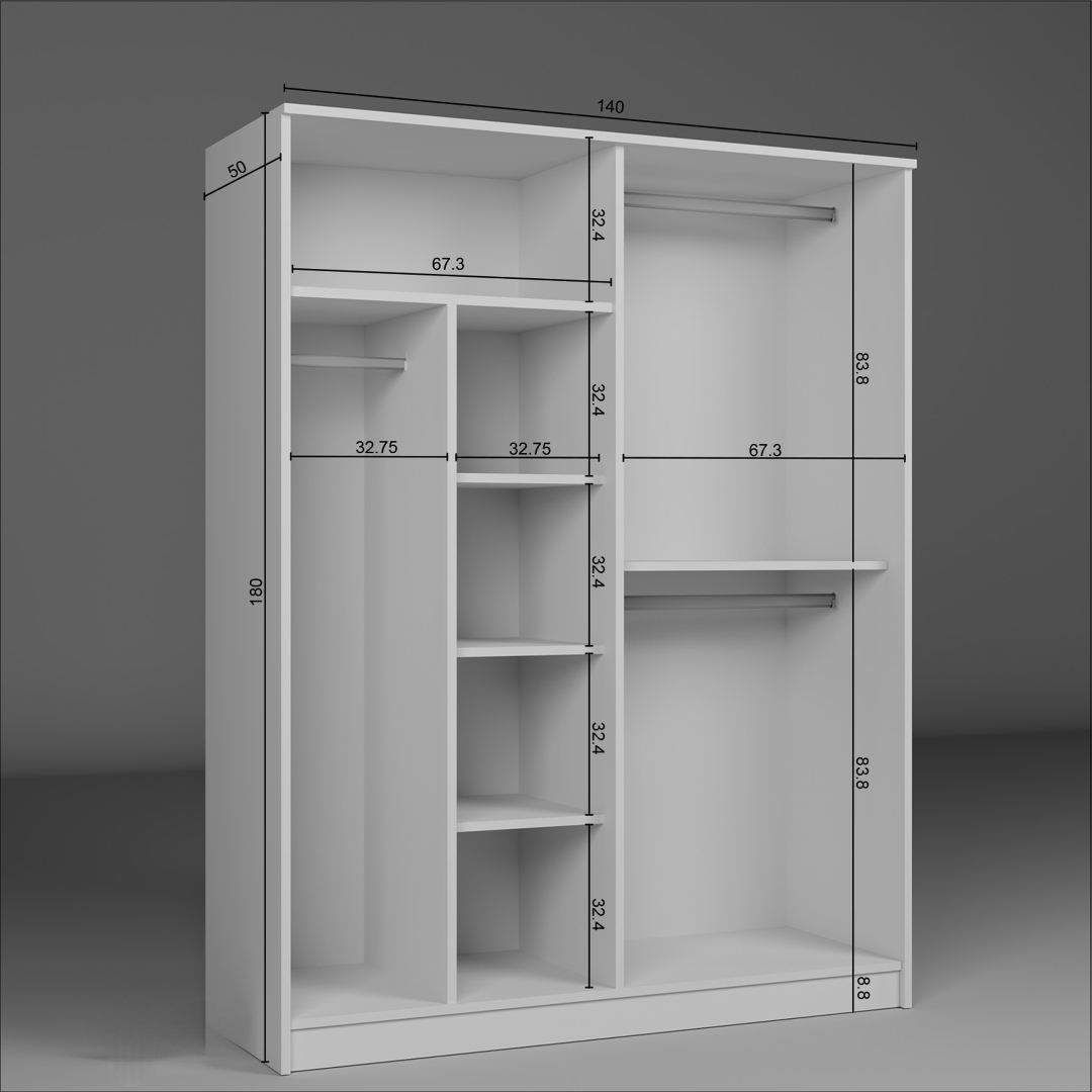 Ormar 864, Bijeli