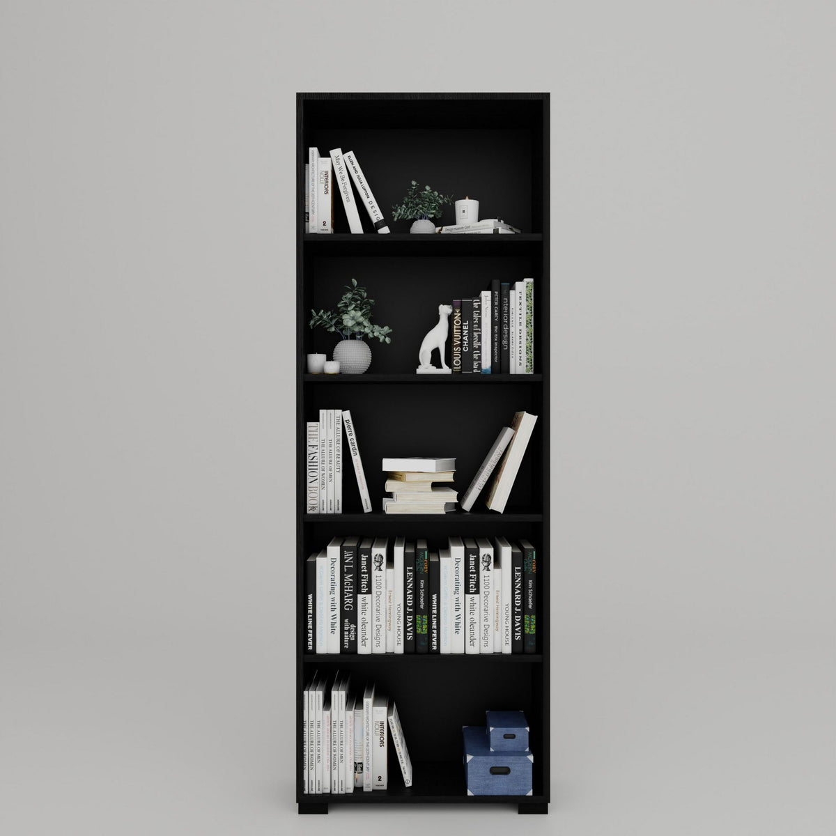 Polica za knjige 472, crna