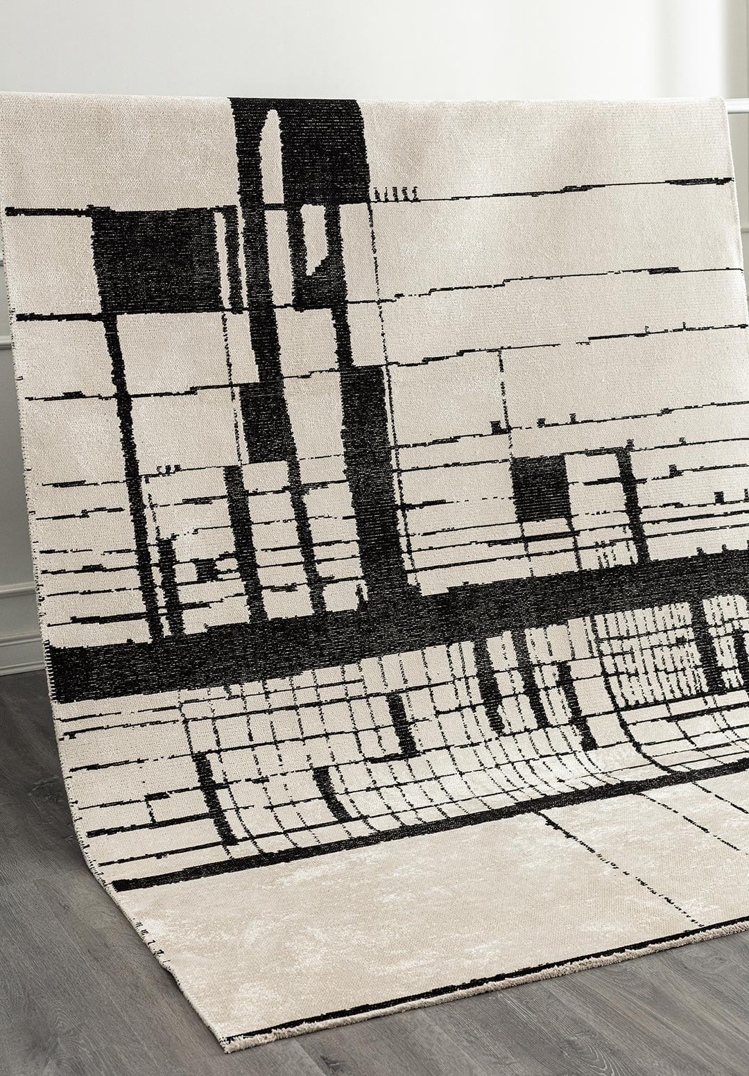Tepih PEEL BLACK, 200 x 250 cm