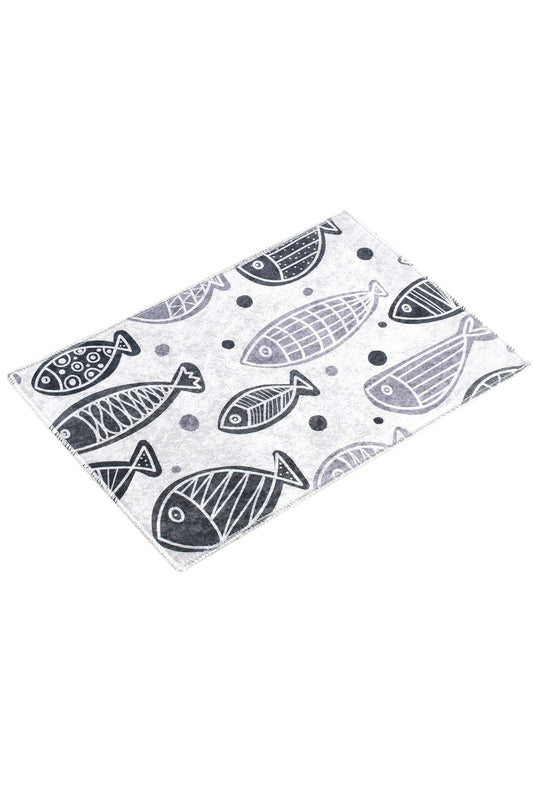 Kupaonski tepih RIBA, Fish DJT - White (40 x 60)