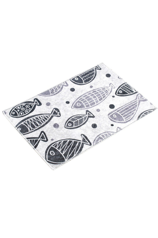 Kupaonski tepih RIBA, Fish DJT - White (40 x 60)