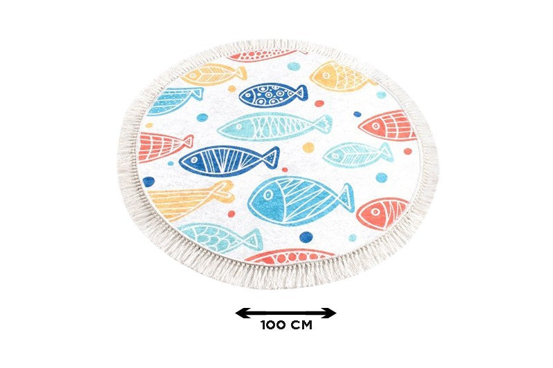 Kupaonski tepih, Fish DJT - Colourful (100)