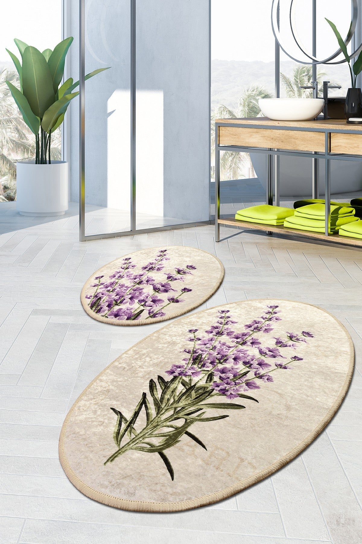 Kupaonski set  tepiha LAVANDA 2 komada, Lavender DJT