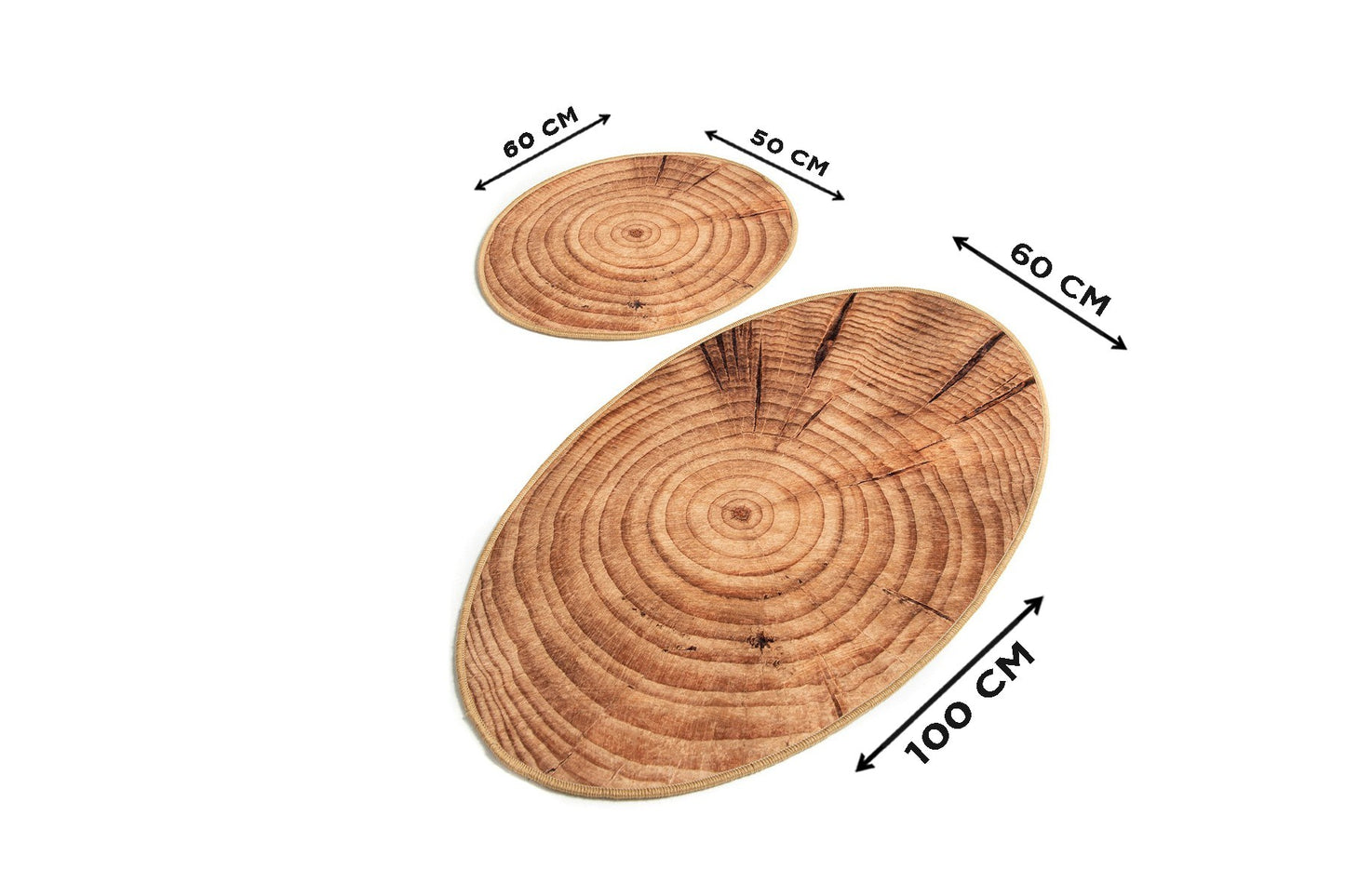 Kupaonski tepisi u setu (2 komada), Wood DJT