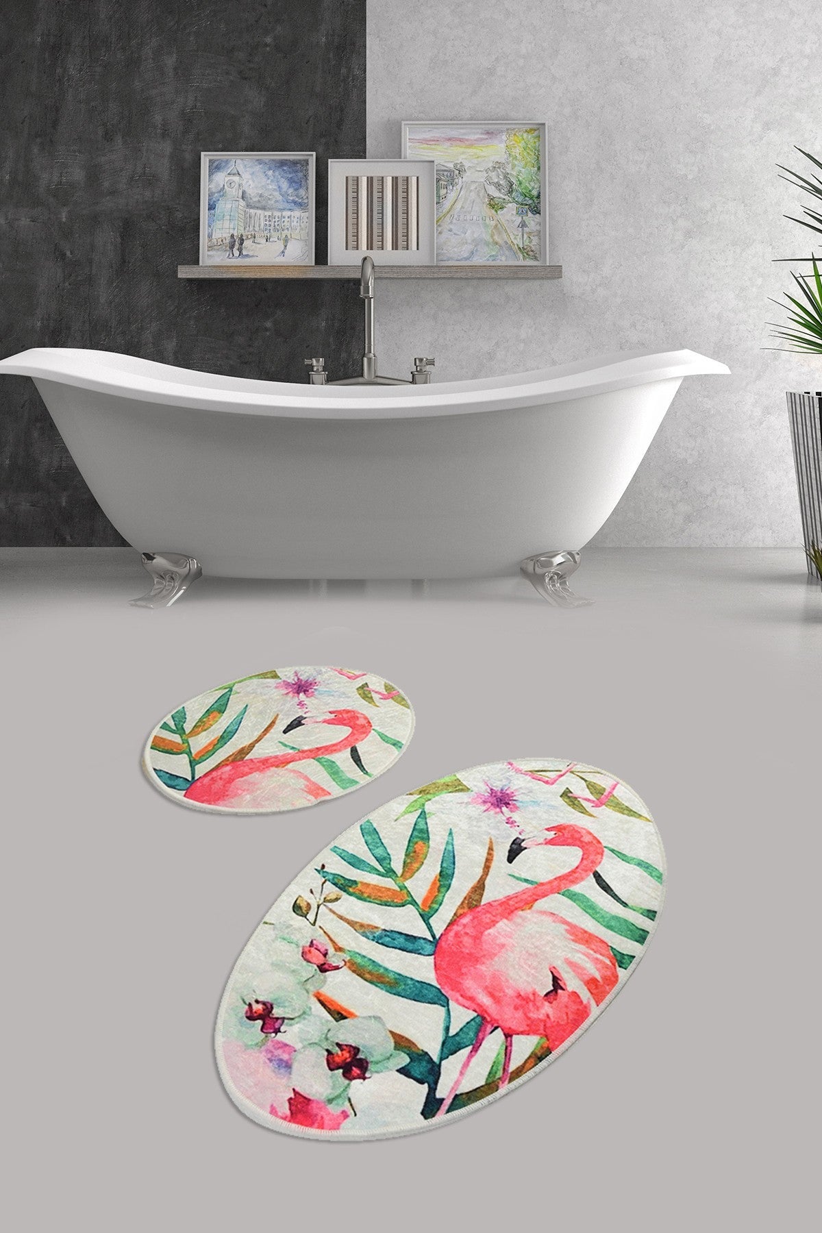 Kupaonski set  tepiha FLAMINGO 2 komada, Flam DJT