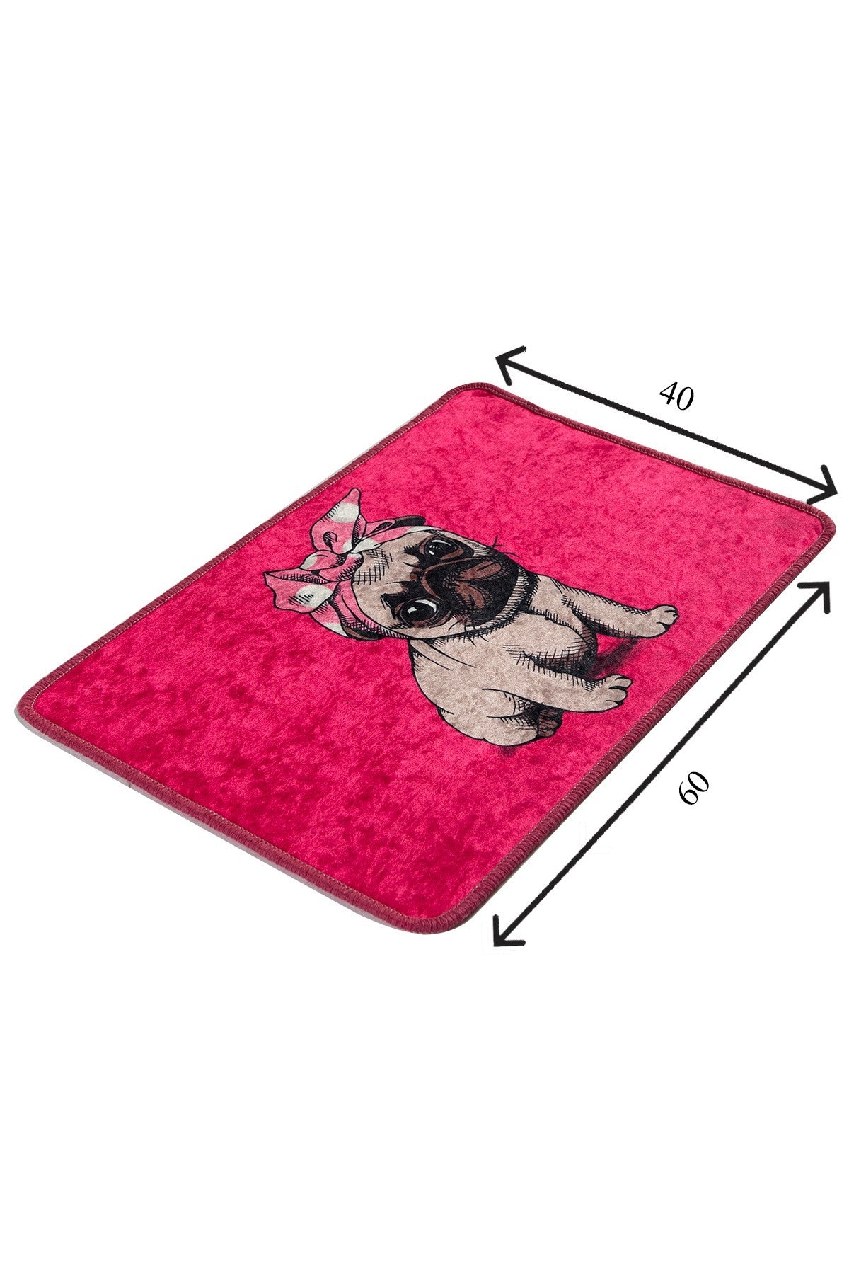 Tepih kupaonski, Pink Pug DJT