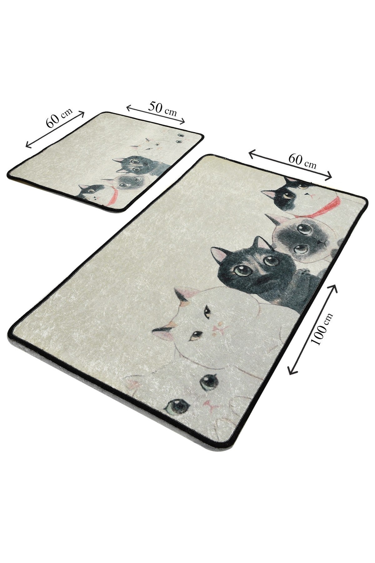 Kupaonski set  tepiha ANGRY CATS 2 komada, Angry Cats DJT