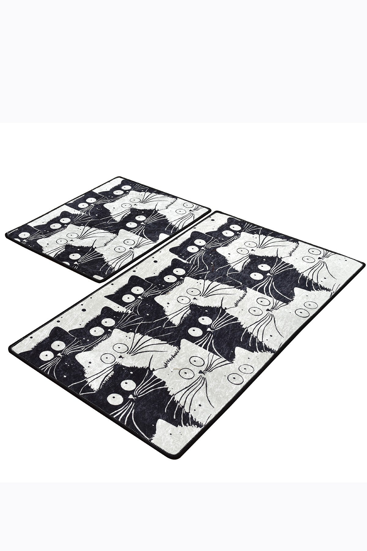 Kupaonski set  tepiha BLACK CAT 2 komada, White Cats