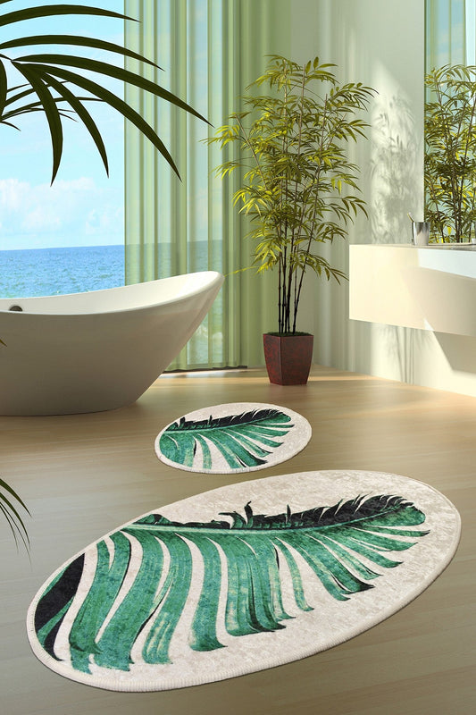 Kupaonski set  tepiha GREEN 2 komada, Floret