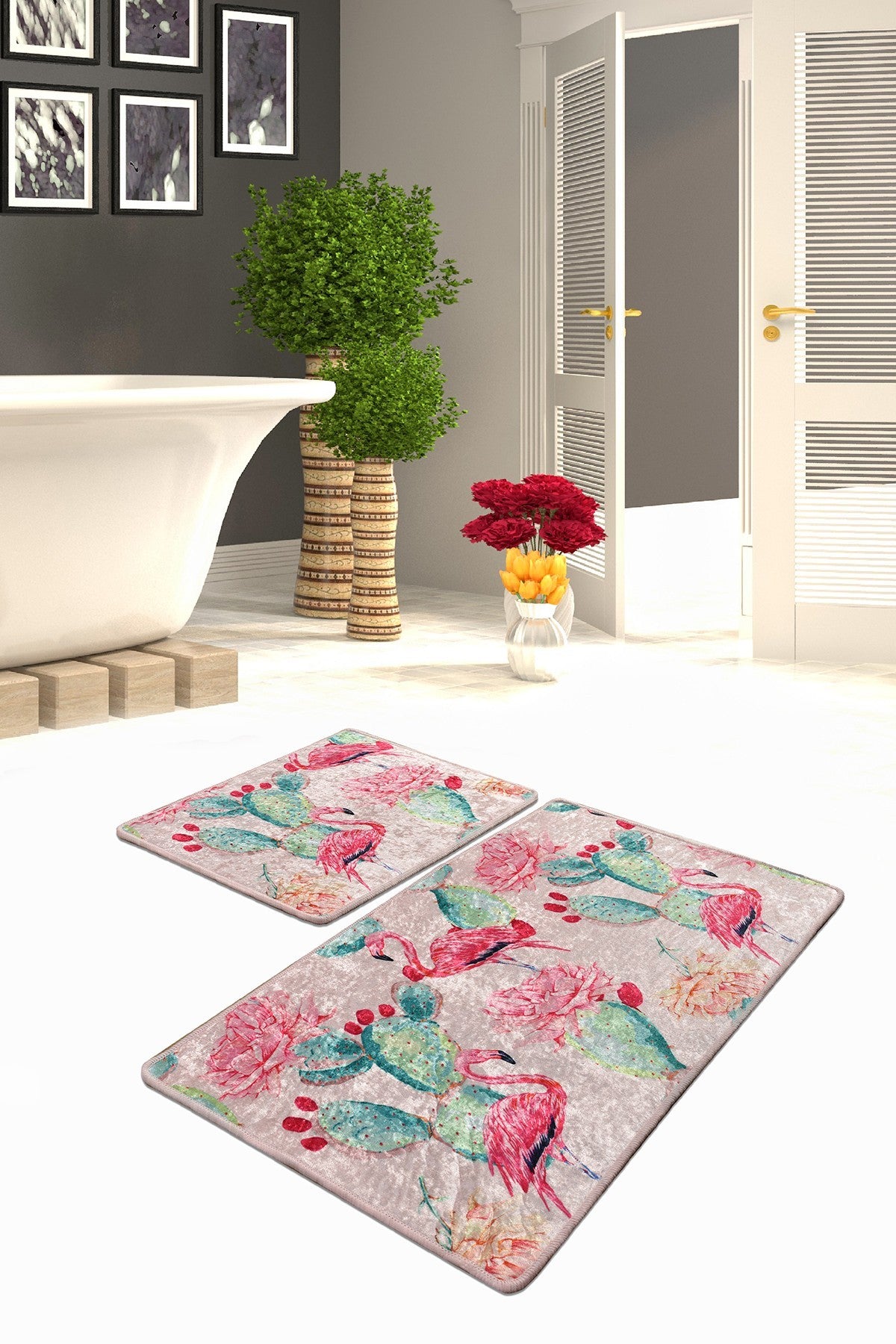 Set kupaonskih prostirki (2 komada) Flamenco