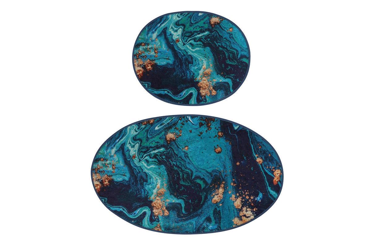Kupaonski tepisi u setu (2 komada), Marbling