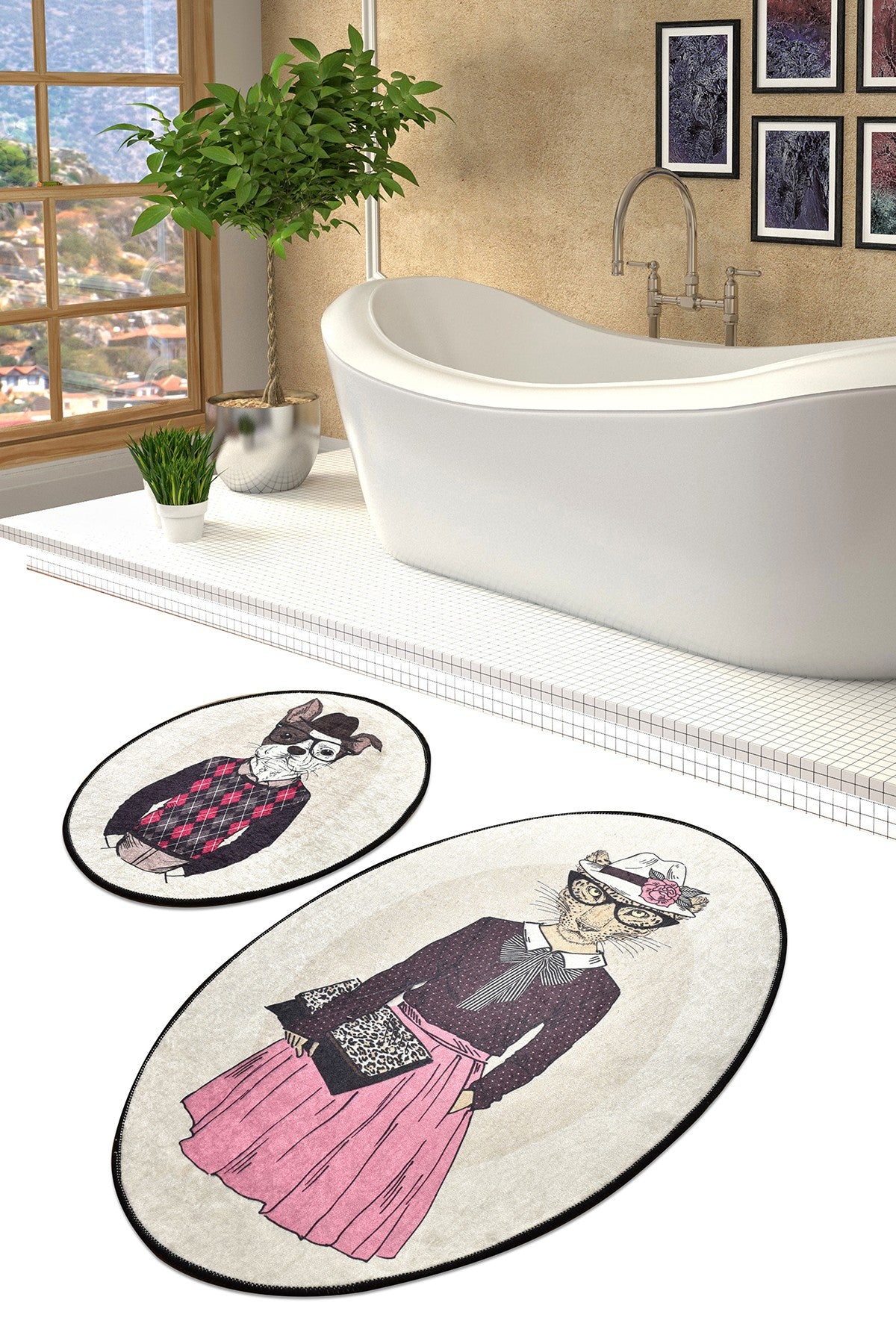 Set kupaonskih prostirki (2 komada) Dude Djt