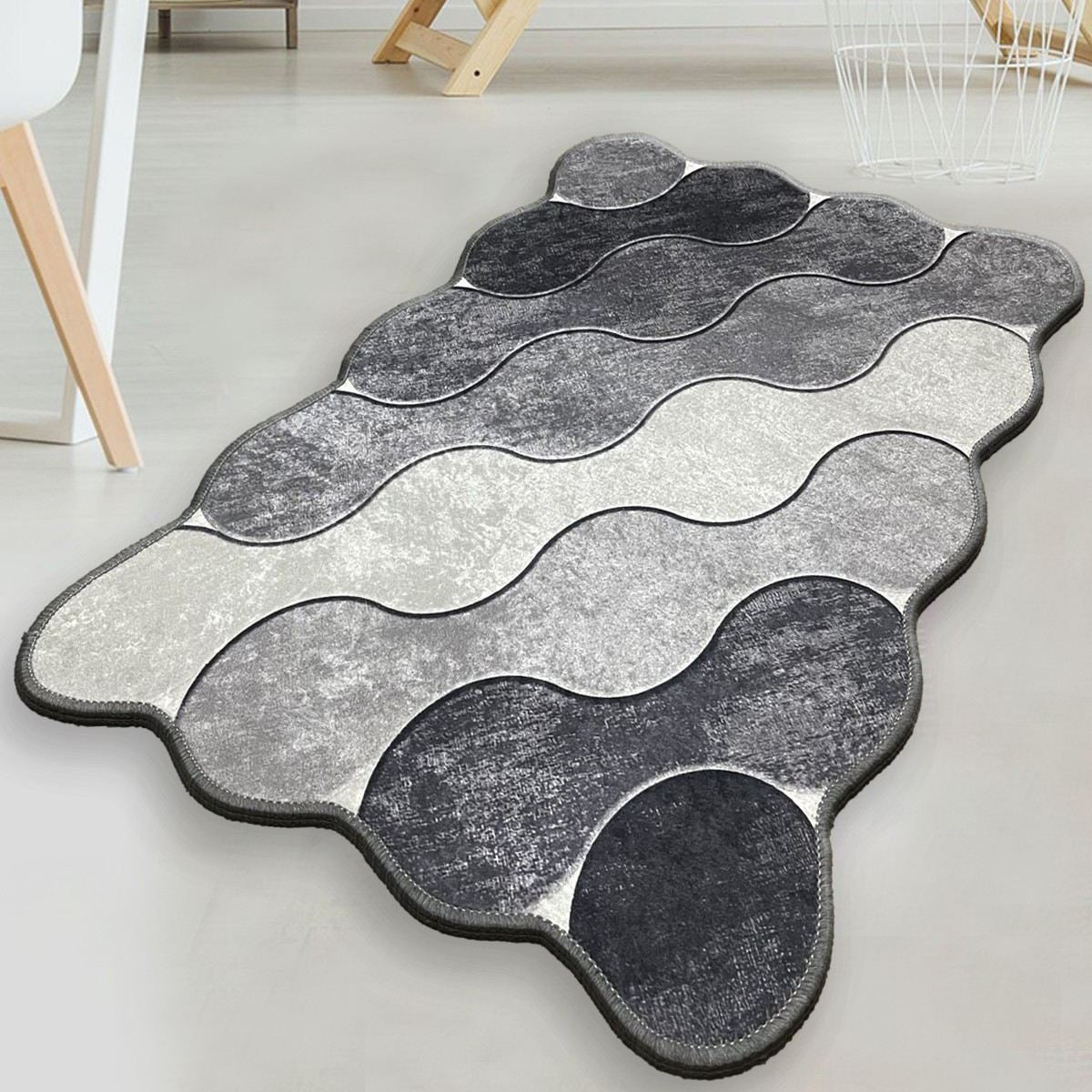 Tepih kupaonski, Circle - Grey