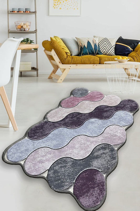 Tepih kupaonski, Circle - Purple