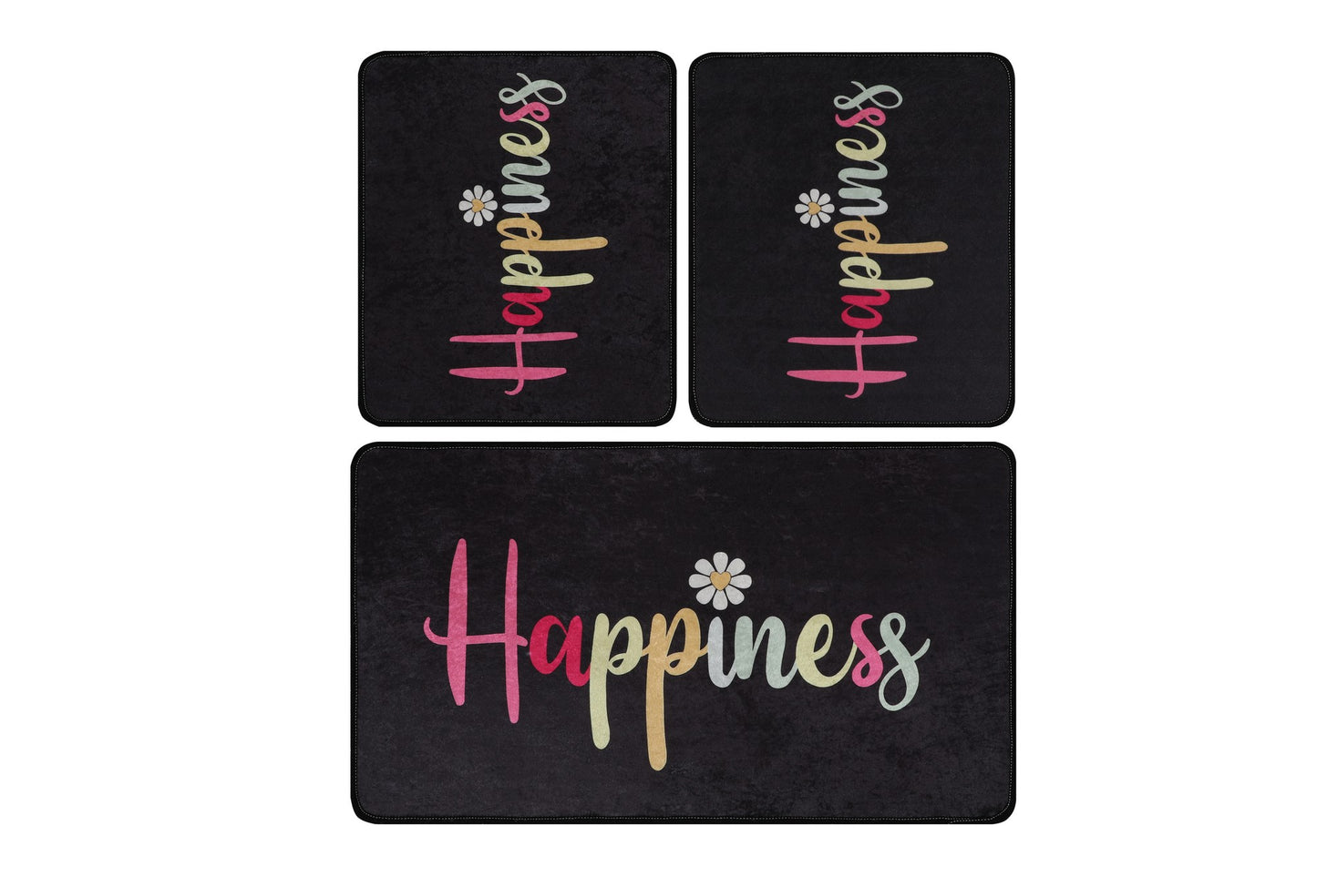 Set kupaonskih prostirki (3 komada) Happiness Djt