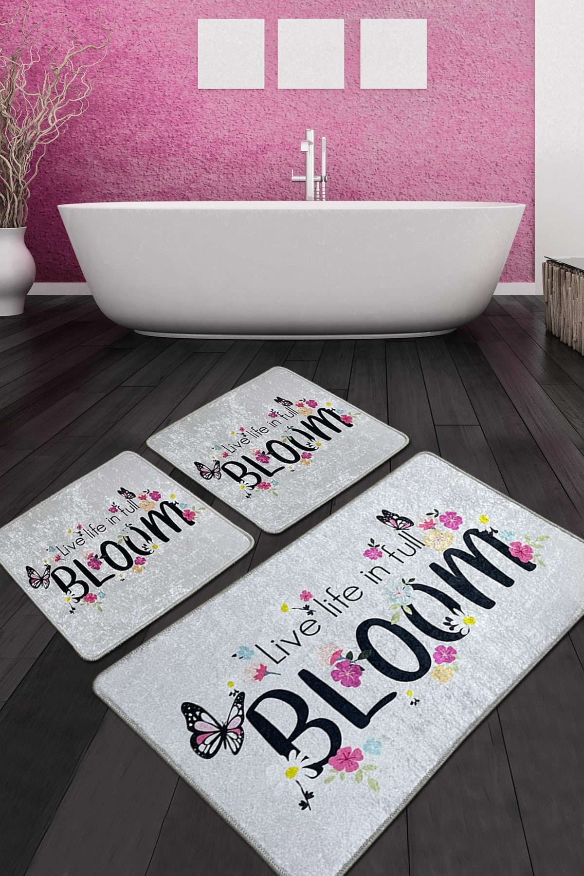 Set kupaonskih prostirki (3 komada) Bloom Djt