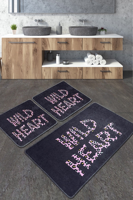 Kupaonske prostirke u setu (3 komada) Wild Heart Djt