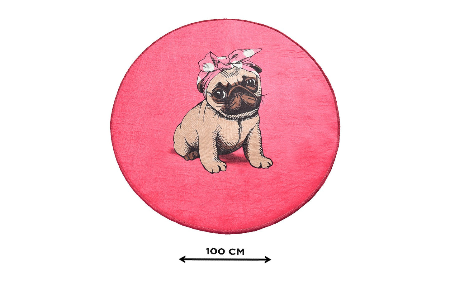 Prostirka kupaonska Pink Pug Djt (100 cm)