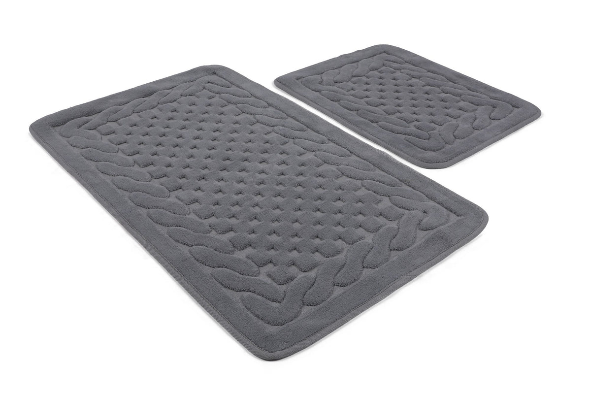 Kupaonski tepisi u setu (2 komada), Bambi Cotton - Grey