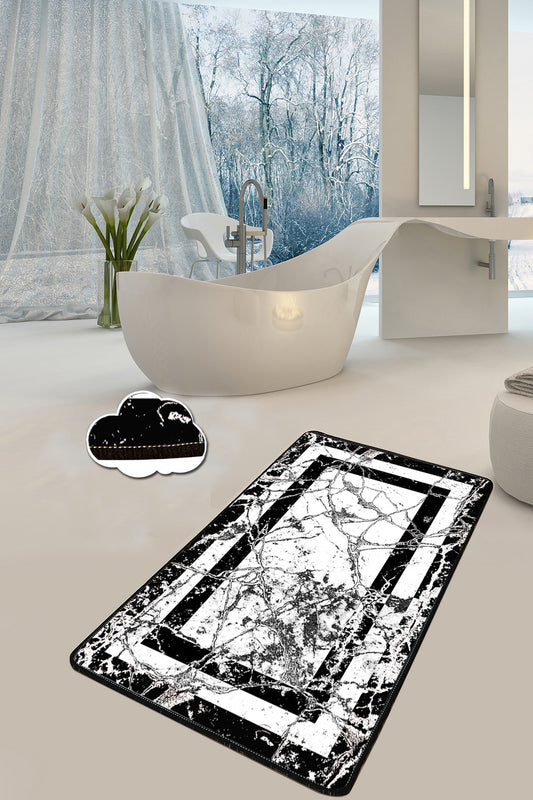 Tepih kupaonski, Marmor - Black (70 x 120)