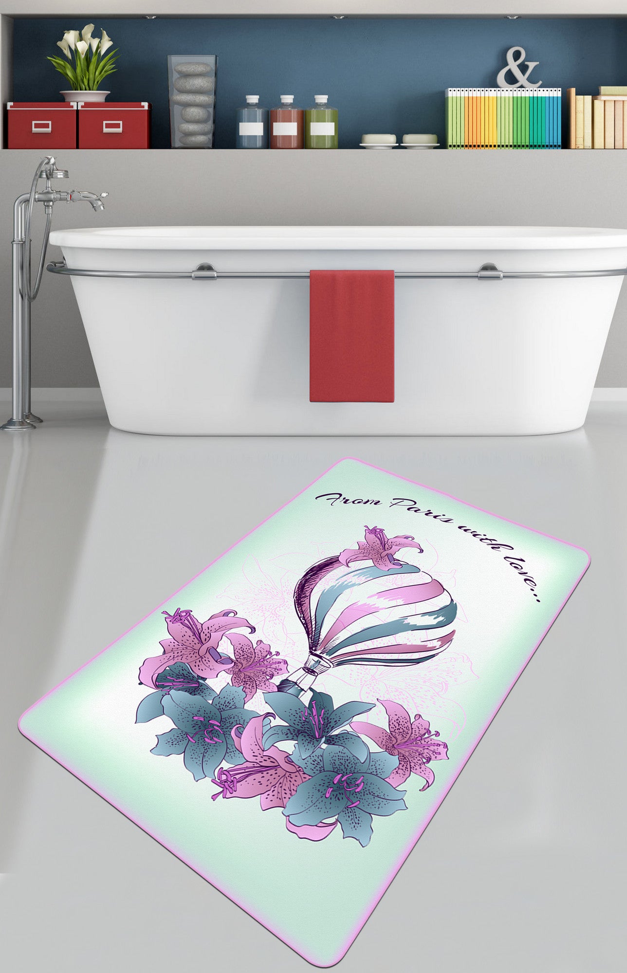Kupaonska prostirka Purple Balcon (70 x 120)