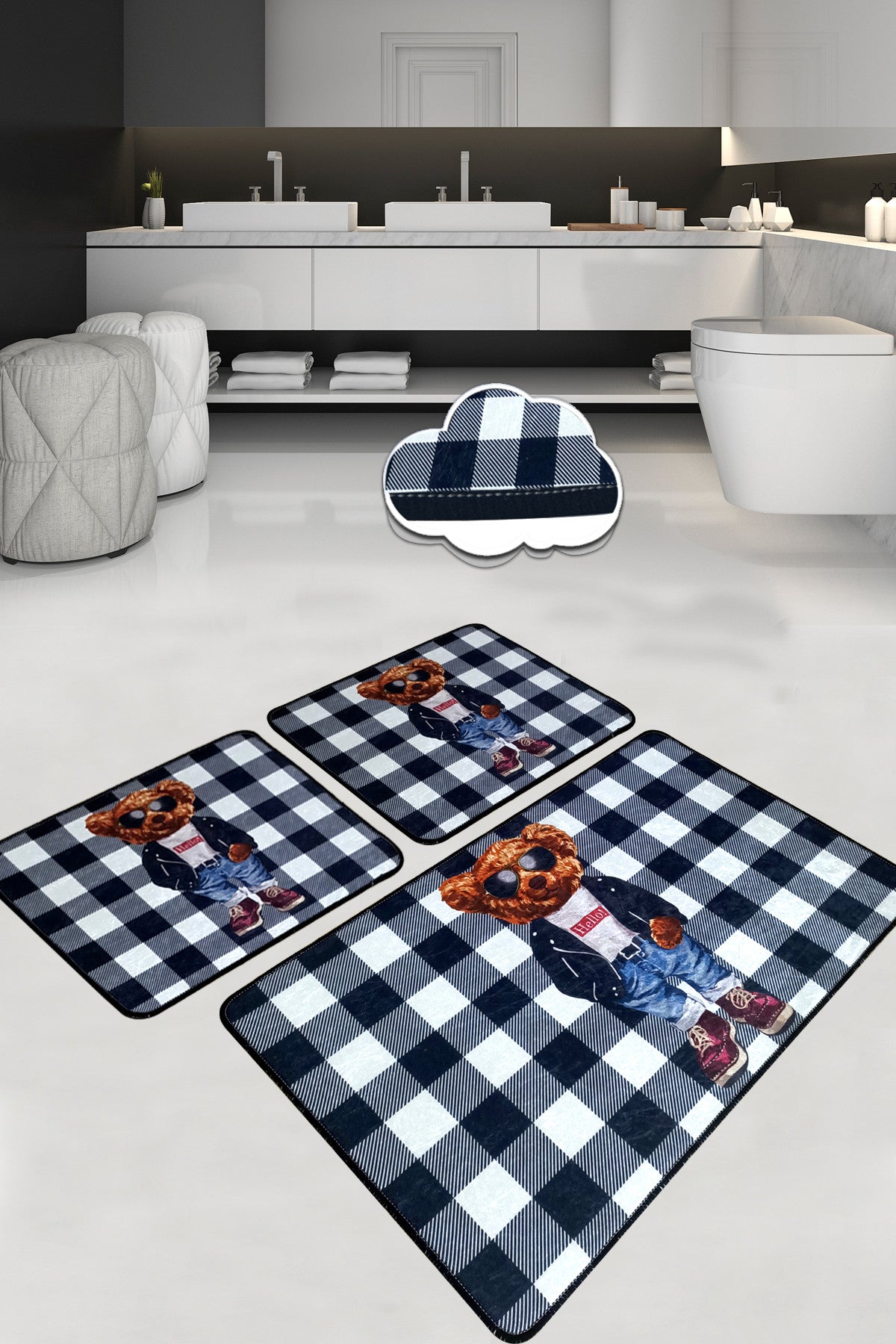 Set kupaonskih prostirki (3 komada) Heat