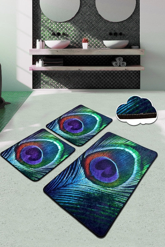 Set kupaonskih prostirki (3 komada) Peacock