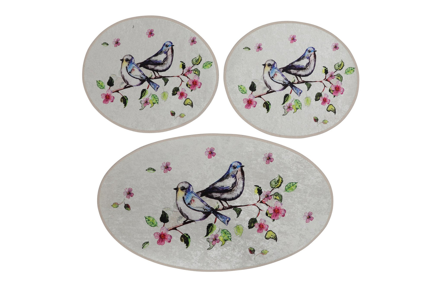 Set kupaonskih prostirki (3 komada) Bird Nest